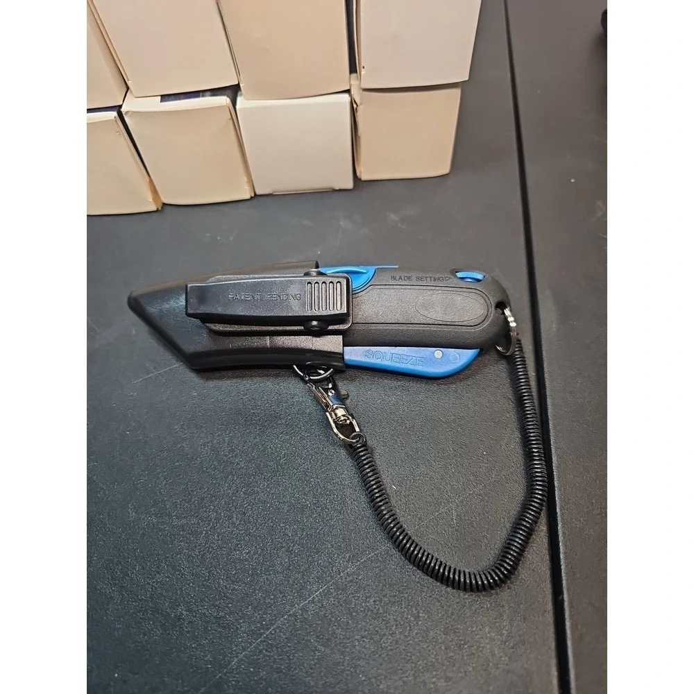 Garvey Safety Cutter with Holster – Auto-Retractable and Lightweight. Box Cutter